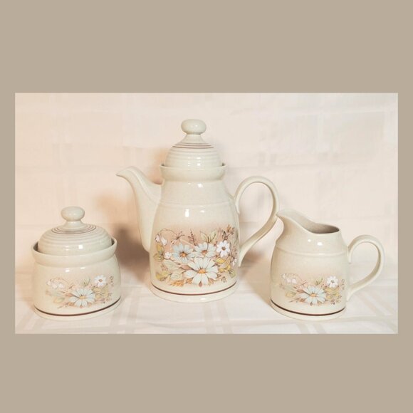 Vintage Royal Doulton Lambeth Ware Tea or Coffee Set 1970s Stoneware - Picture 1 of 7